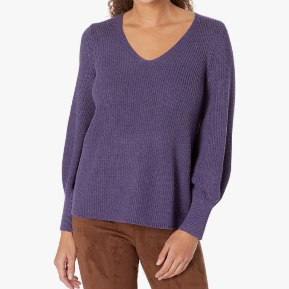 Nic + Zoe Shaker V Neck Sweater - Size M